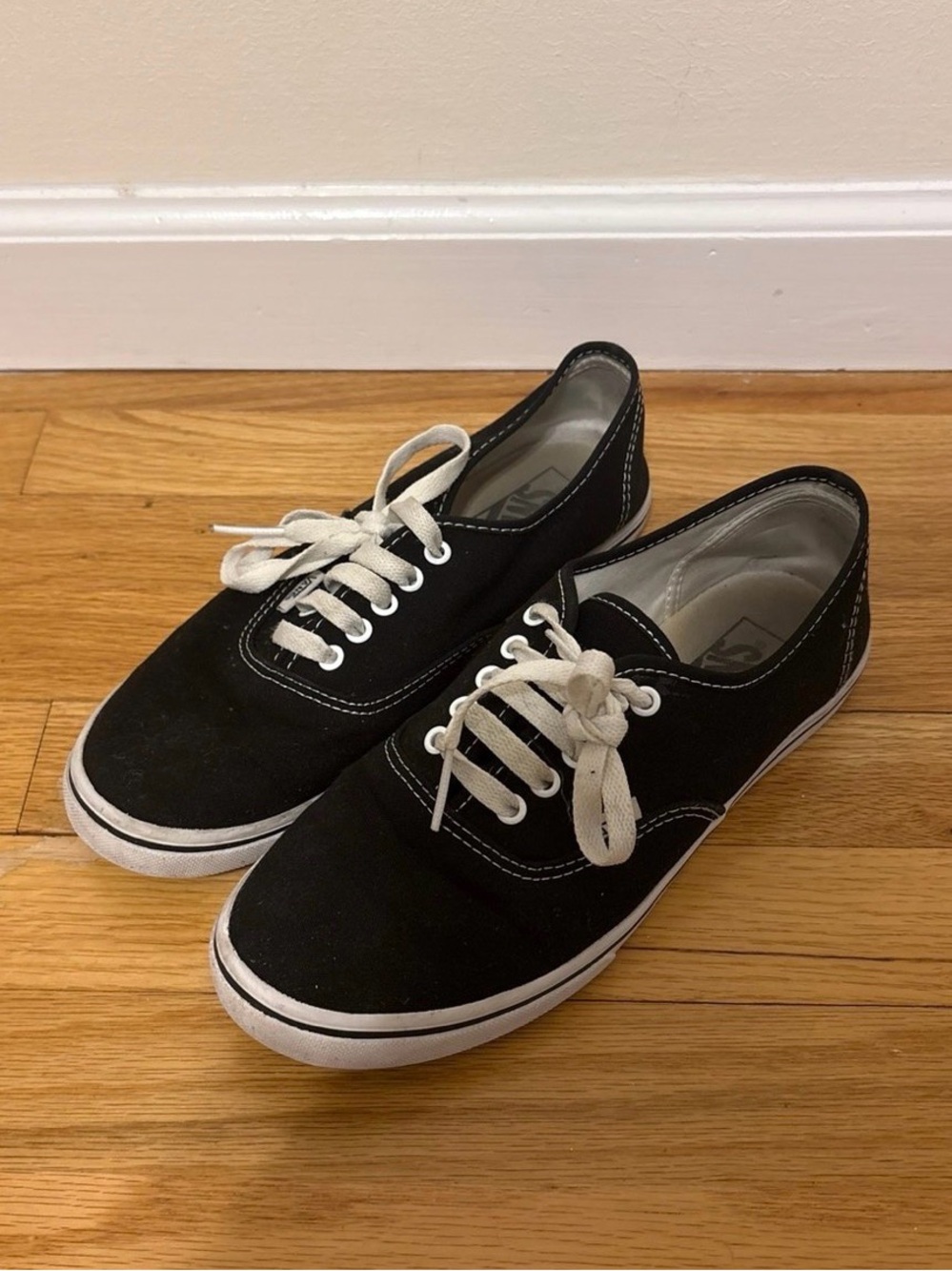 Vans black sneakers size 7.5